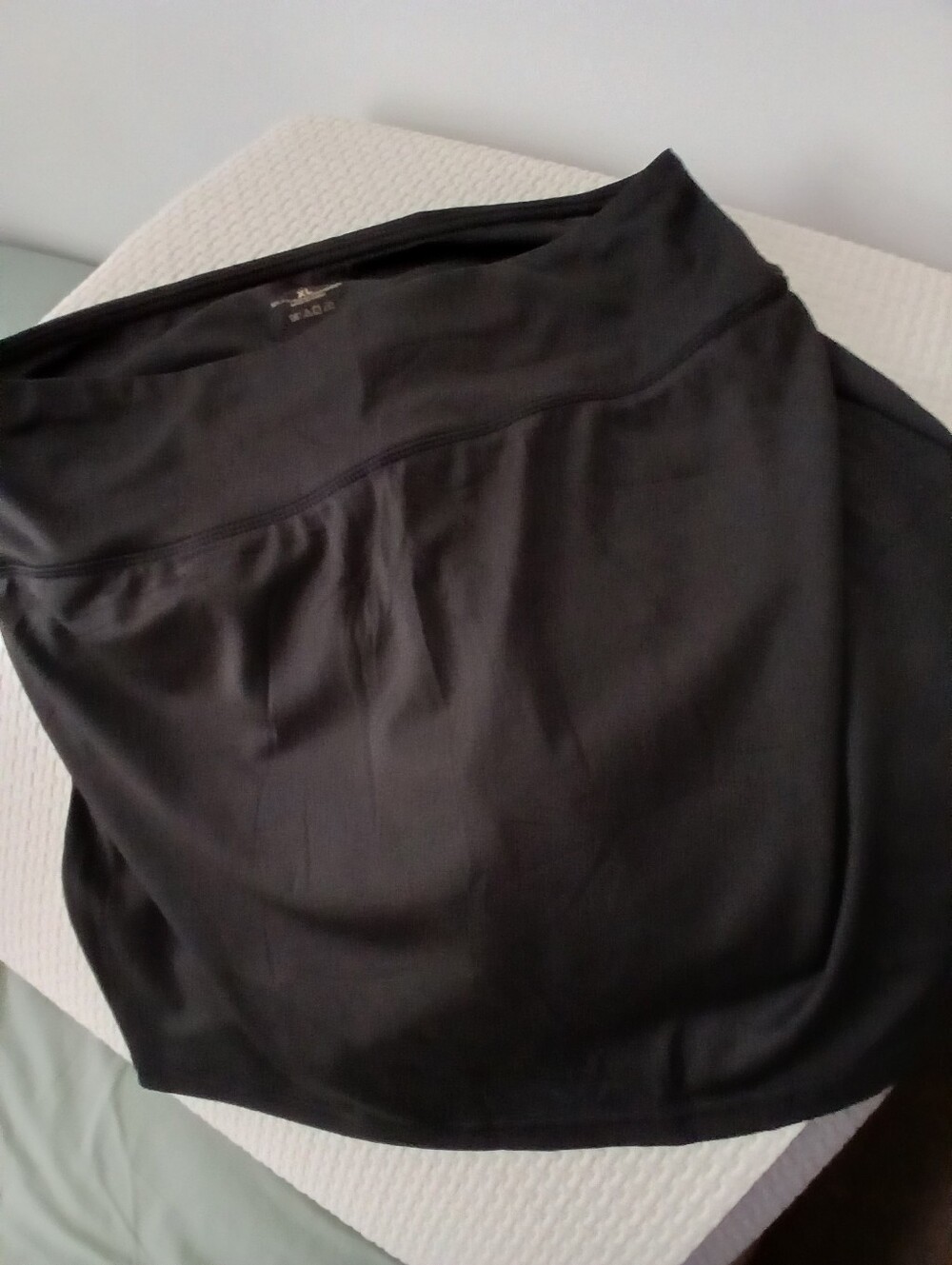 Black Polyester Skort, XL